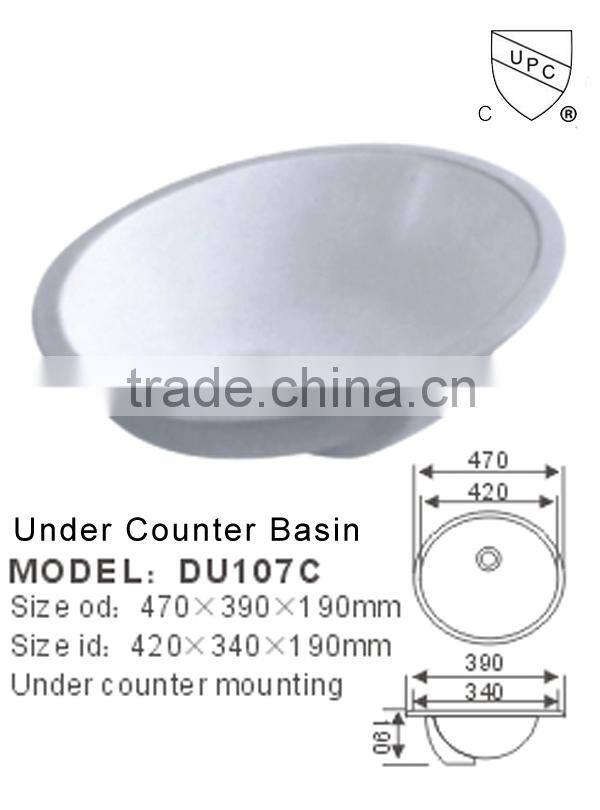made in China bathroom sinks vanity upc sink DU105