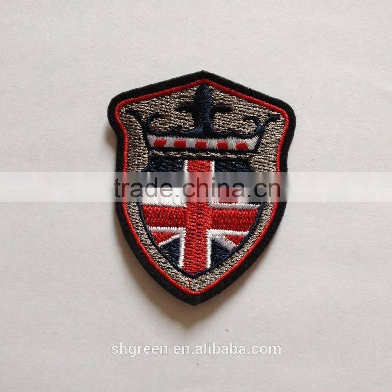 Colorful thread flag embroidery emblem garment patch
