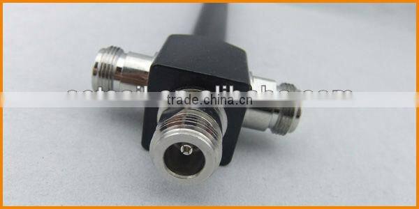 N type rf power splitter 4 way (0.8-2.5GHz)