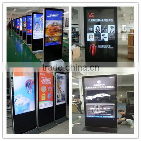 22inch wall mounted advertising player, lcd advertising display/advertising display with free software