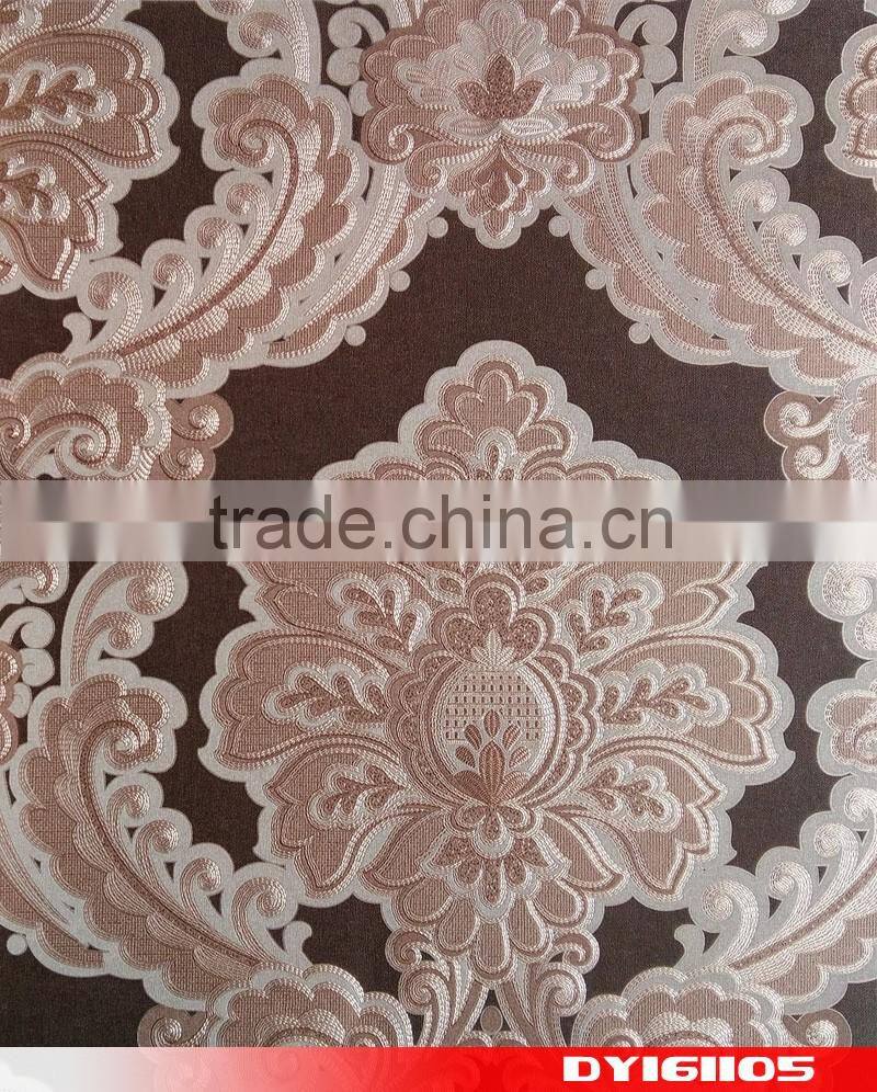 euro italian luxury gold pvc wallpaper cheap low price commercial