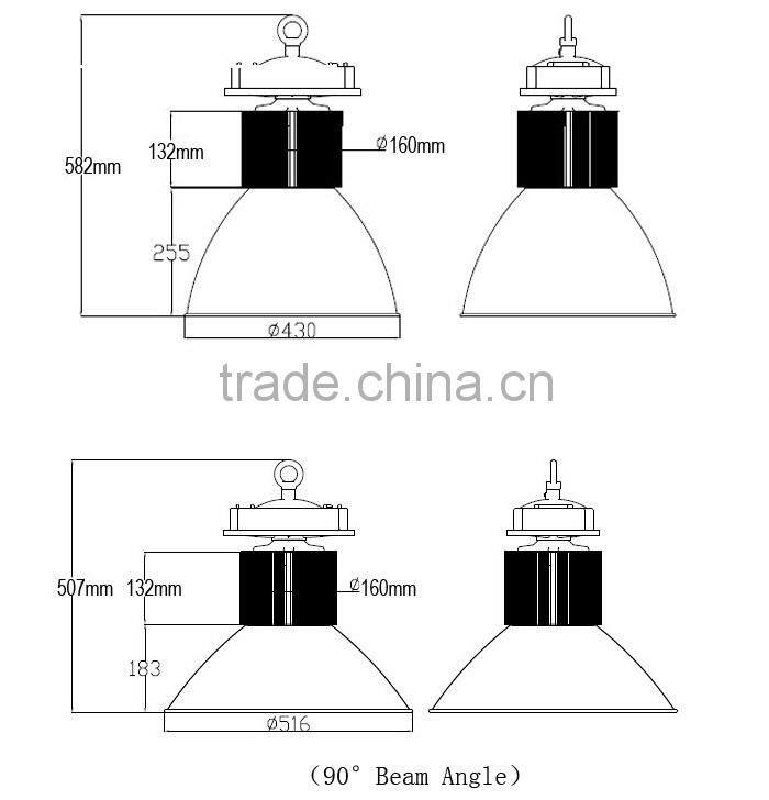 Fins Cooling Aluminium Heatsink High Bay Led Industrial Light