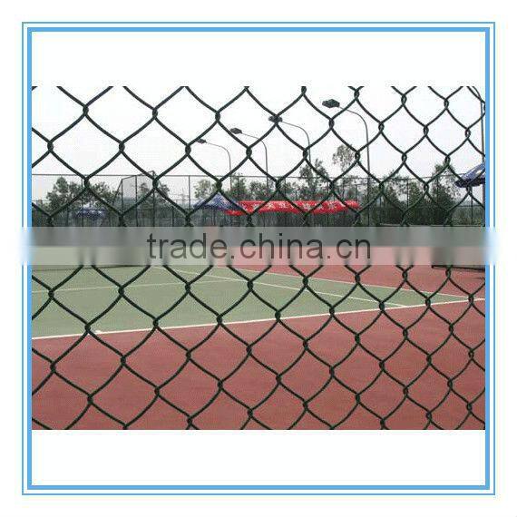 chain link fence with PVC covering