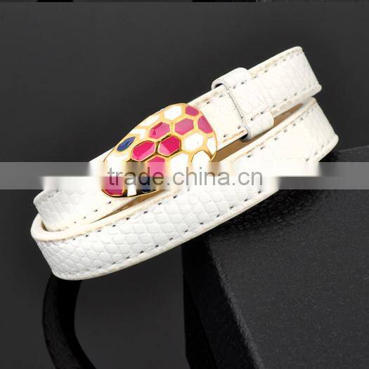 Wholesale Products Snake Leather Bracelet for women and men