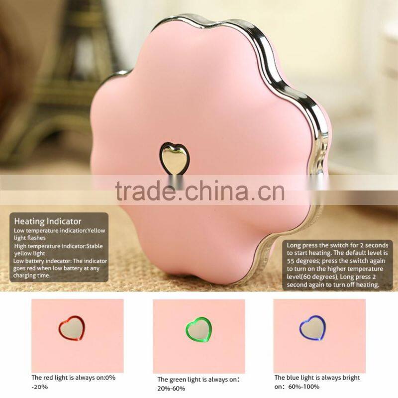 4000 Mah Mobile Power USB Charging Hands Warmer Power Bank Power Supply Emergency Charger