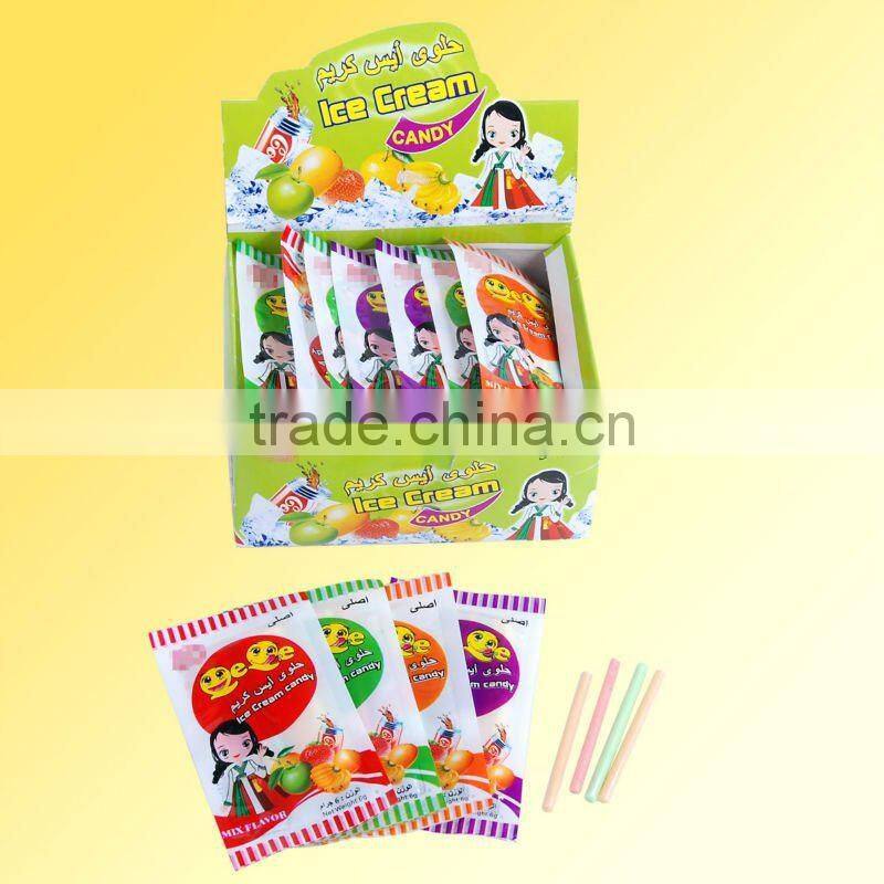 cc sour powder candy with toy candy and card