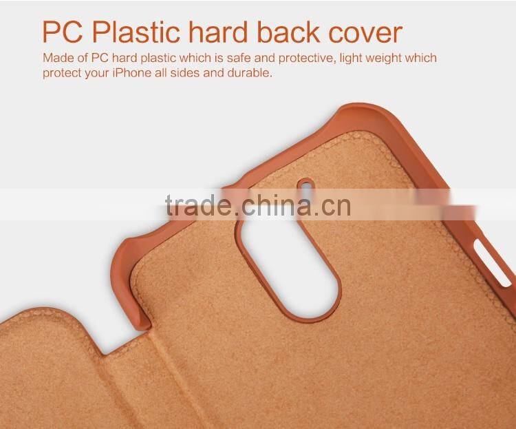 Quality Flip Leather Case For MOTO G4 PLUS, NILLKIN Qin PU flip leather phone Case BUSINESS CARD CASE CLASSIC RESTRO