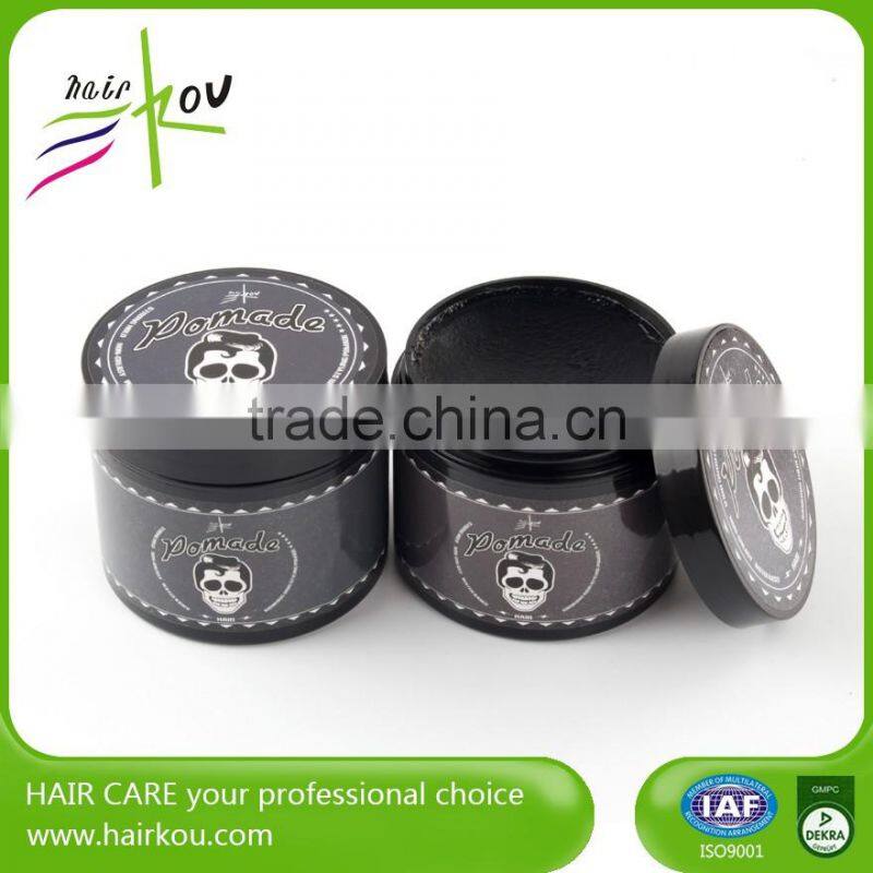 Gloss finish firm hold styling mud edge controll pomade gel wax for nature hair