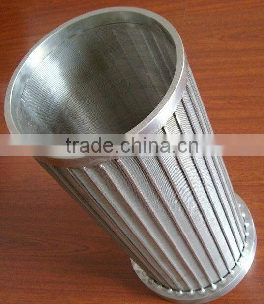 River treatment wedge wire water intake screen