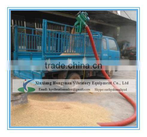 Portable / Mobile grain suction machine with soft pipes