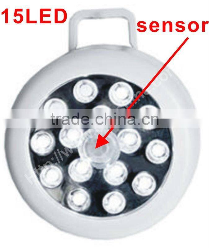 round super bright 15led motion sensor light switch for night light