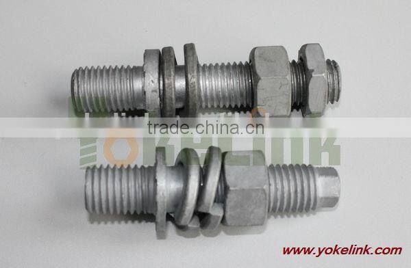 5/8'' HDG carton steel fastener line post short stud