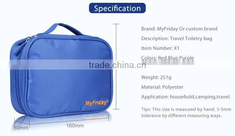 2017 new design roll up cosmetic case hanging cosmetic bag