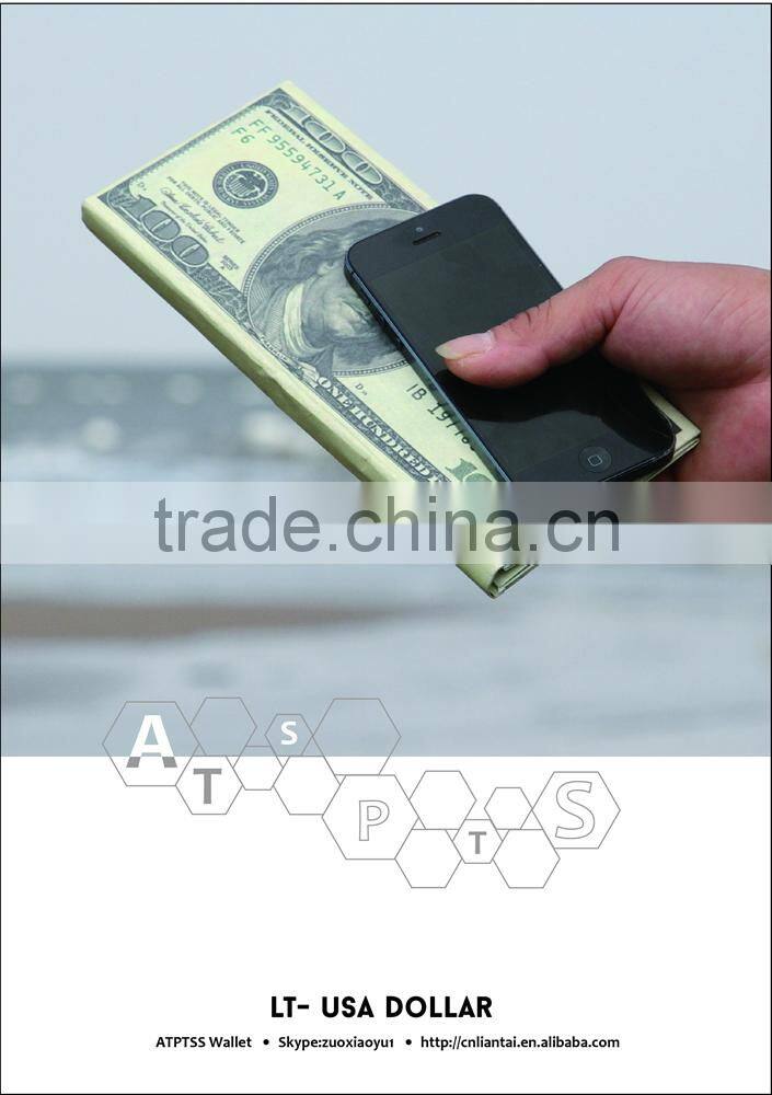 USA DOLLAR tyvek paper clutch wallet