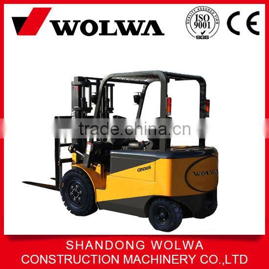 rated load weight 1.5t electric forklift with power battery for sale