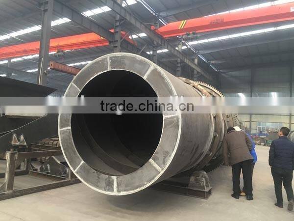 2016 cement industry horizontal rotary dryer for drying different materials