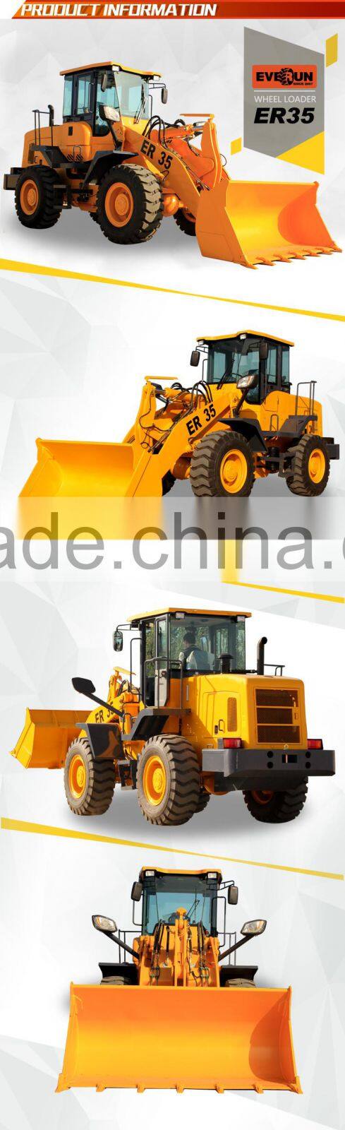 Everun 3 Ton Front End Type Wheel Loader With CE Approved For Sale