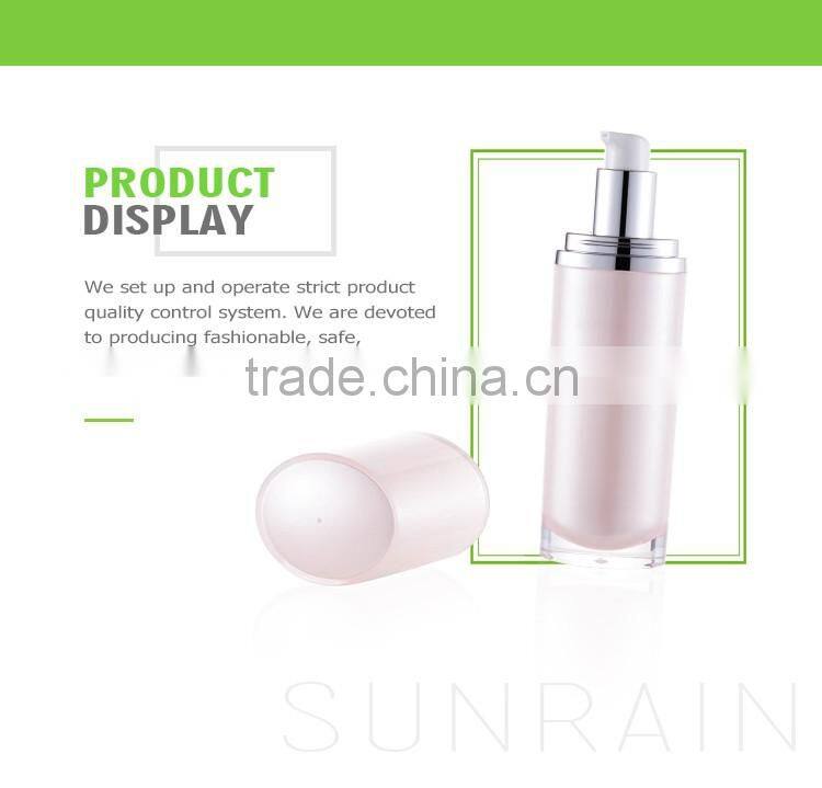 Widely use good quality color customized PMMA cosmetic 30ml pet lotion bottle