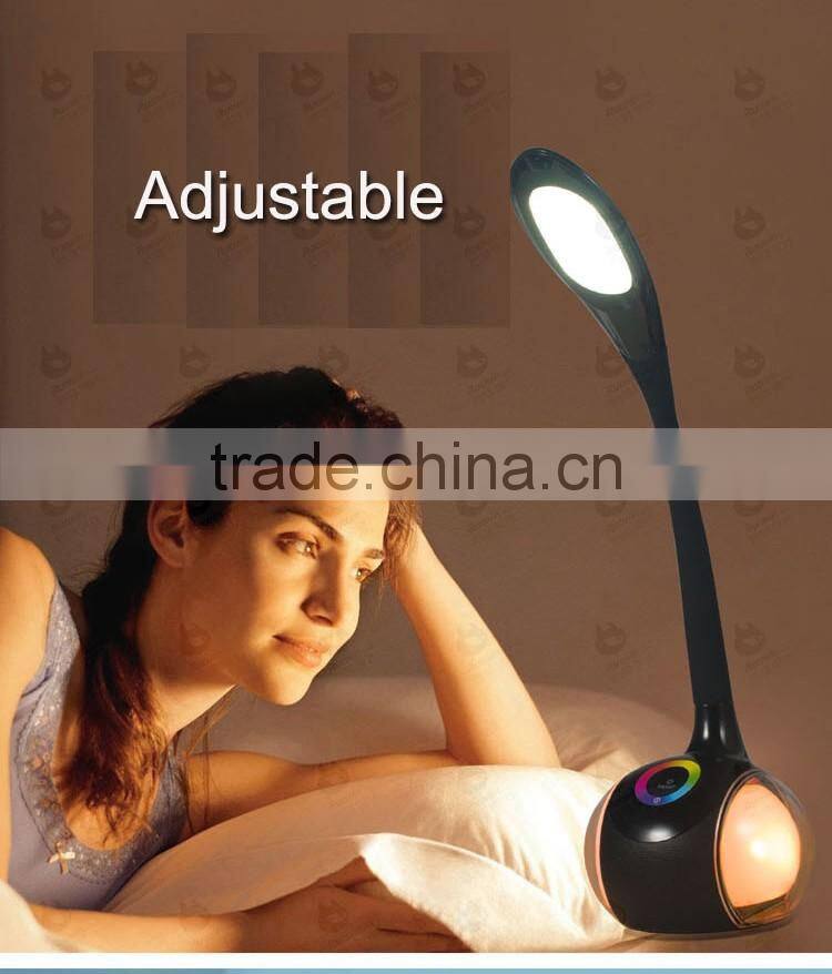 New sound handsfree audio speaker, eye protect led bluetooth lamp speaker