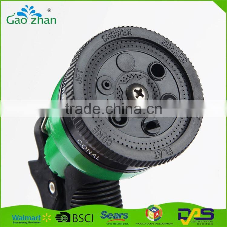 Factory outlet plastic 6 patterns portable water sprayer garden hose nozzle