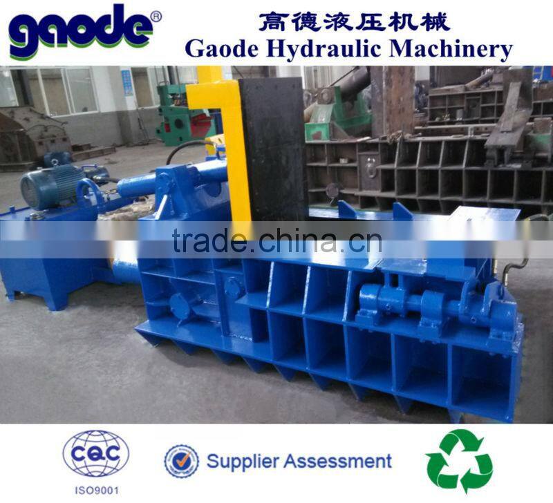 Customized Press Force 63 Tons Hydraulic Scrap Metal Compact Baler Machine