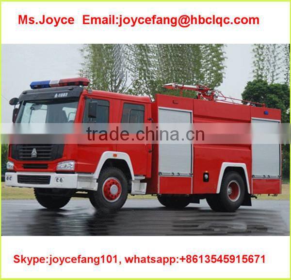 4*2,266hp Howo Water Foam Fire Fighter Truck