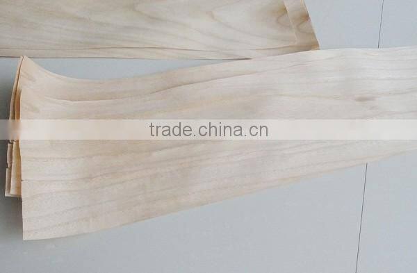 1220x2440mm 0.3mm paulownia face veneer for furniture wall hotel decoration