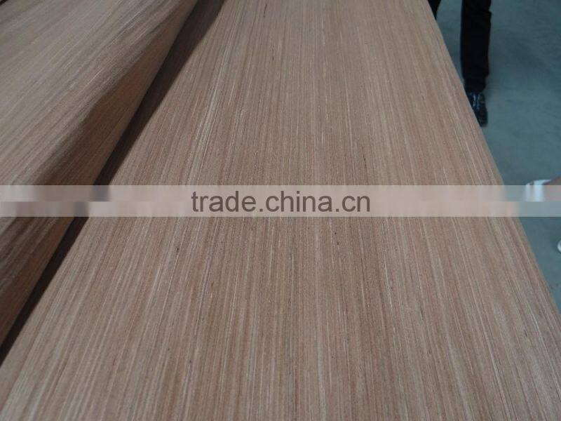linyi Grade a b c sliced cut 0.28mm Red recon face veneer for india plywood
