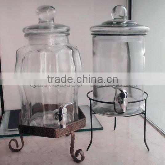 clear glass candle holder ( HLTH1172 )