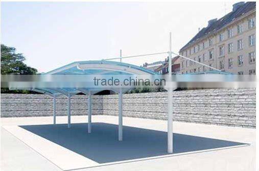 steel structure polycarbonate hollow coated car shed/canopy/garage NEW!!!