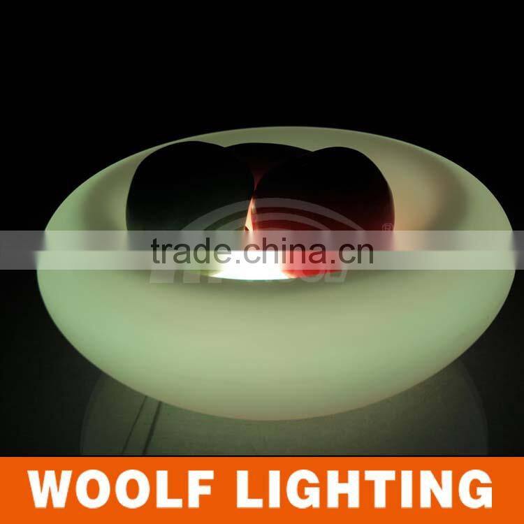 LED plastic lightweight decorative fruit pots