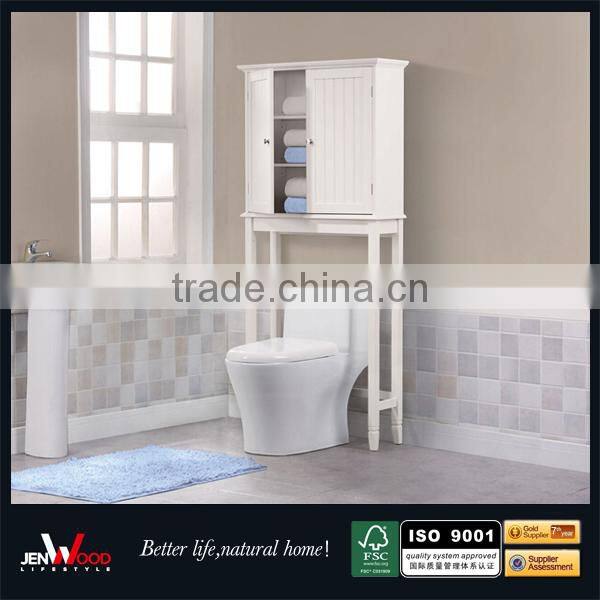 slim tall design over toilet waterproof MDF white bathroom furniture