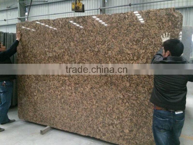 Giallo fiorito granite slab for countertop