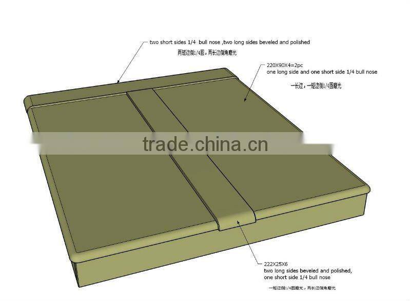 g664 granite tombstones Slovakia Style Double Cover