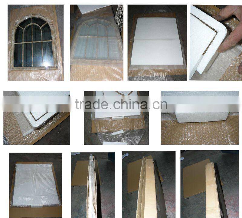 Decorative iron floor stand dressing mirror