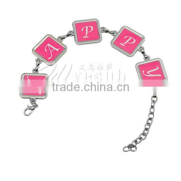2016 New Design Abaya Sublimation Bracelet in Zinc Alloy Jewelry