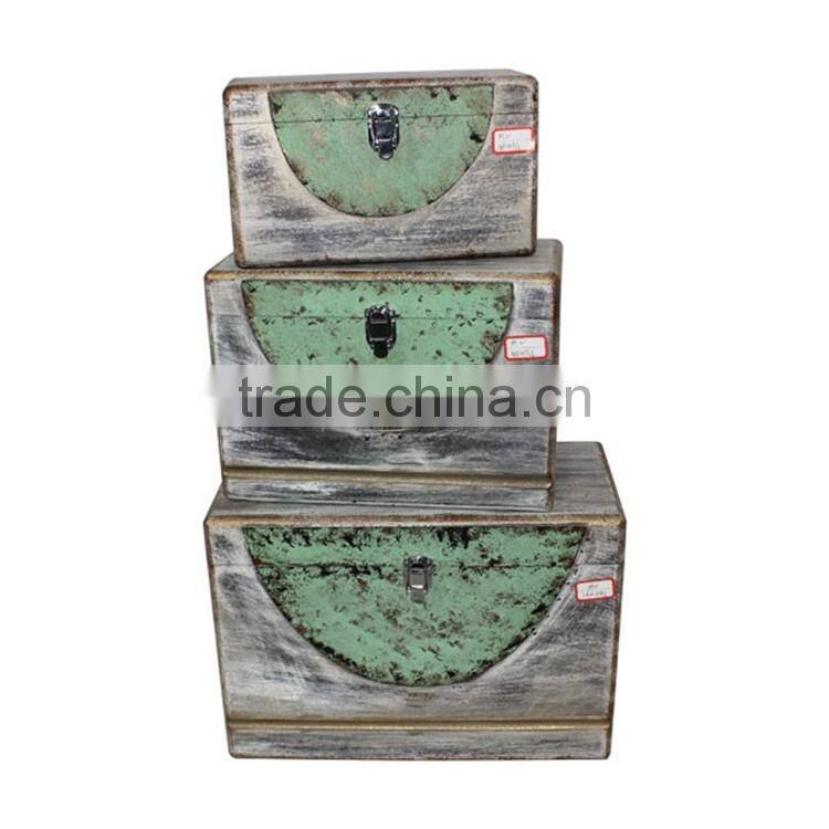 New Style Home Decorative Customized Vintage Coffee Wooden Storage Box