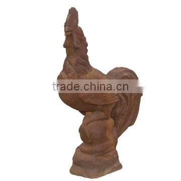 Cast Iron Vivid Rooster Statue Cock Statue