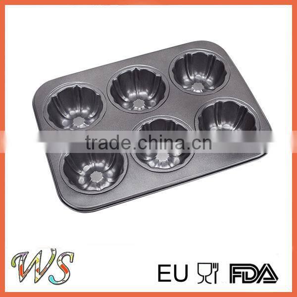 6 Cups Non-stick Carbon Steel Cup Cake Maker