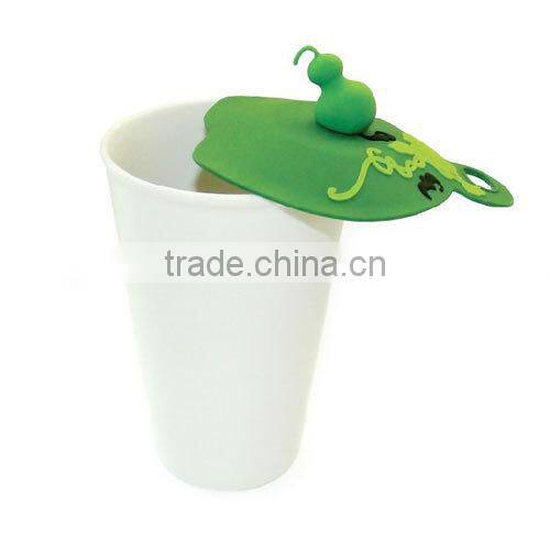 Funny " big-headed" babies shape of silicone suction cup lid