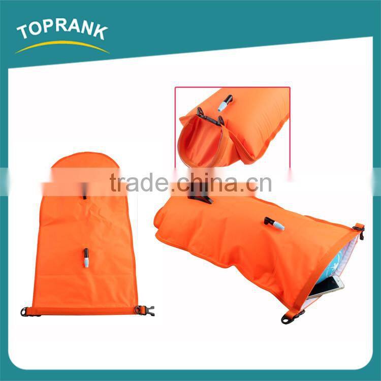 Multifunction foldable bags swimming buoy PVC inflatable mobile phone waterproof bag