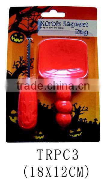 Halloween decoration gift 2 pcs deluxe pumpkin carving kit