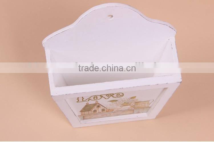 wooden wall-mounted flowerpot multi-functional wooden flower pot