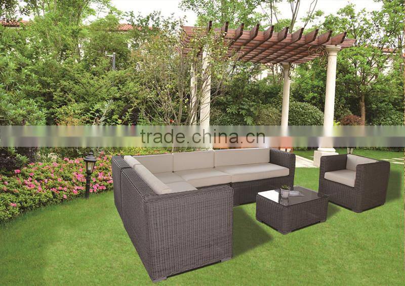 L design outdoor furniture garden sofa rattan sofa set