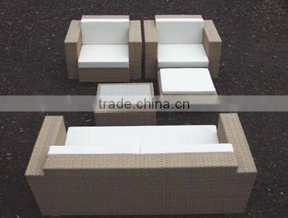 PE rattan garden sofa set