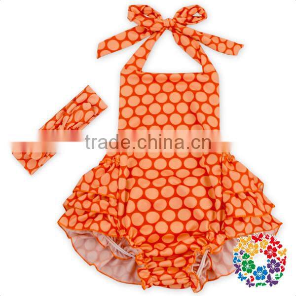 mint cotton baby toddler ruffle icing romper