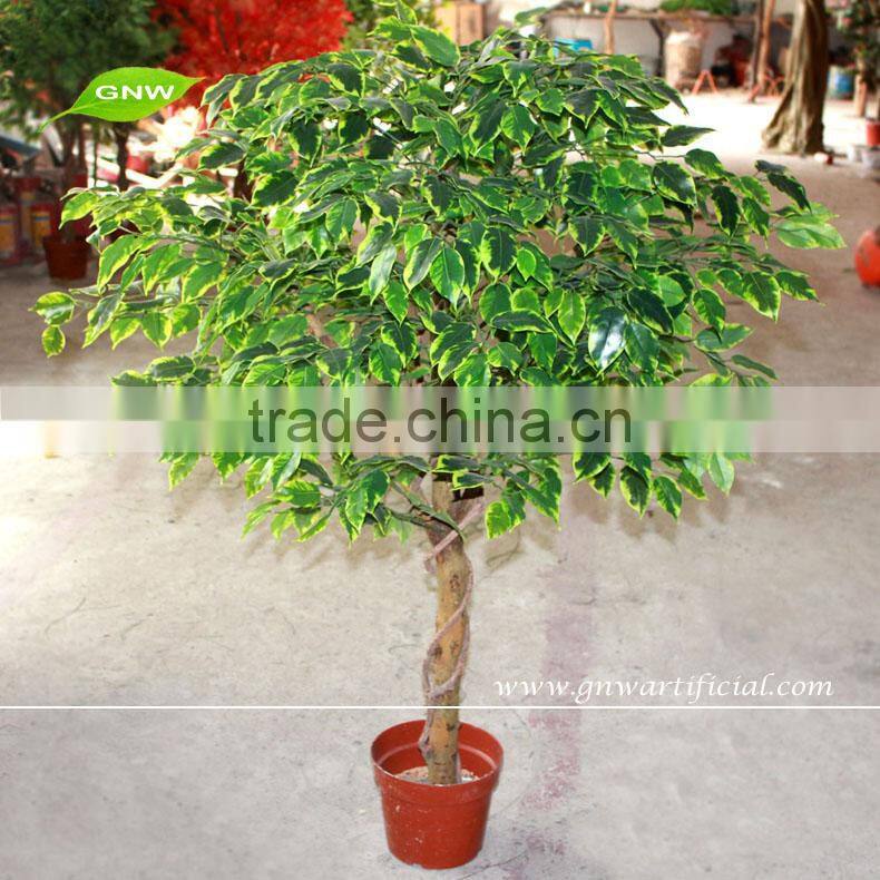 BTR038 GNW decorative artificial ficus microcarpa bonsai trees for garden decoration