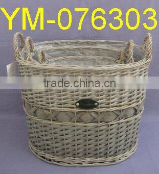 Large Willow Garden Basekt With Liner