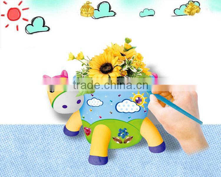 factory DIY Painting Flower pot Toys