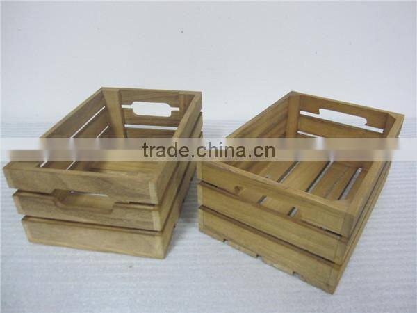new design wholesale wood slat box